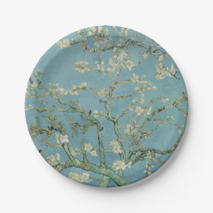 Prato De Papel Pintura de Almond Blossoms por Van Gogh
