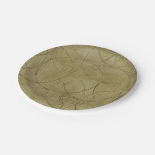 Prato De Papel Pintura de Círculos Vinculados por Jennifer Goldbe