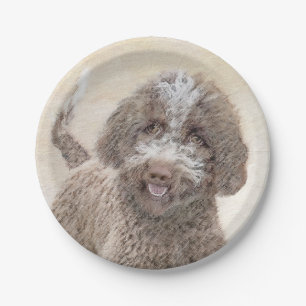 Prato De Papel Pintura de Lagotto Romagnolo - Arte de Cachorro Or