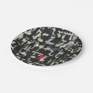 Prato De Papel Pintura em alfabeto por Norman Wyatt