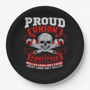 Prato De Papel Pipefitter Steamfitter Plumber - Trabalho Qualific