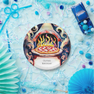 Prato De Papel Pizza de Crianças Fofas