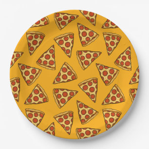Prato De Papel Pizza Pepperoni