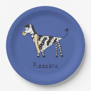 Prato De Papel Pizzebra Pizza Zebra Placas De Papel