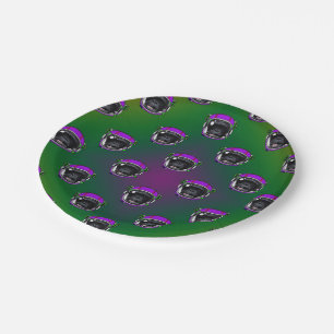 Prato De Papel Placa Chimp Espacial