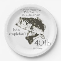 Placa da idade do aniversário da pesca da perda