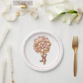 Prato De Papel Placa de Chá de fraldas de Balão de Ar Quente, Urs