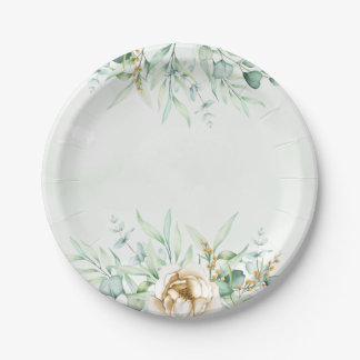 Prato De Papel Placa de Chá de fraldas de Garoto Verde