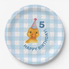 Prato De Papel Placa de Festa de aniversário de 5 de Acoplamento 