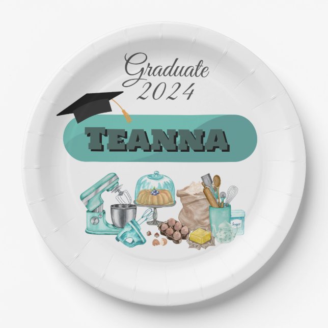 Prato De Papel Placa de Festa de aniversário para gradação de pan (Frente)