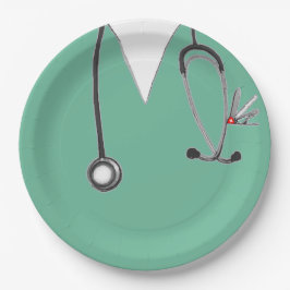 Prato De Papel Placa de Graduação Escolar de Enfermagem