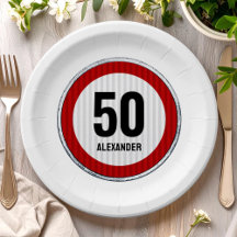 Placa de Limite de Velocidade para Aniversário de
