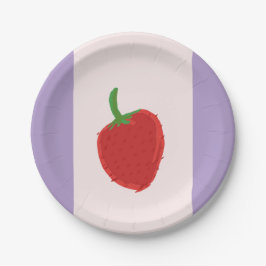 Prato De Papel Placa de Morango