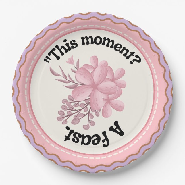 Prato De Papel placa de papel (Frente)