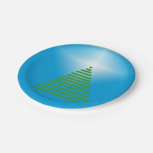 Placa de papel - Árvore com estrela