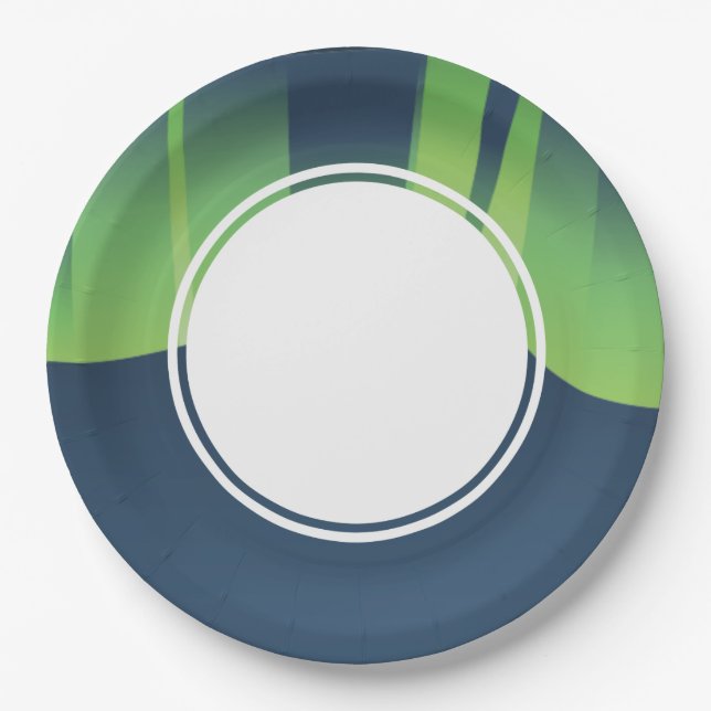 Prato De Papel Placa de Papel Auroras, na Terra das Maravilhas In (Frente)