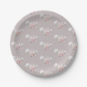 Prato De Papel Placa de papel Boho de aniversário ao ar livre Cam