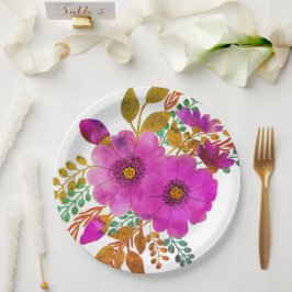 Prato De Papel Placa de papel, casamento/floral de chá