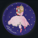 Prato De Papel Placa de Papel Clara Ballerina<br><div class="desc">Aproveite este prato personalizado de "Nozes Ballerina de Natal", bem para as suas guloseimas de Natal! Os design podem ser editados e/ou transferidos para outros produtos do Zazzle. A cor de fundo pode ser alterada. Obrigados para parar e comprar. Seu negócio é muito apreciado. Comentários e sugestões são sempre bem-vindos....</div>