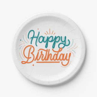 Prato De Papel Placa de Papel Creative Birthday