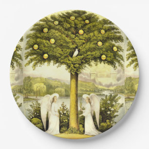 Prato De Papel Placa de papel da árvore salva-vidas