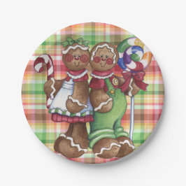 Prato De Papel Placa de papel da loja dos doces do casal do