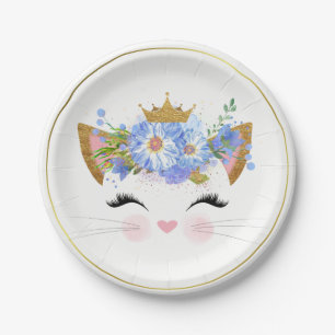 Prato De Papel Placa de papel da princesa Gatinho