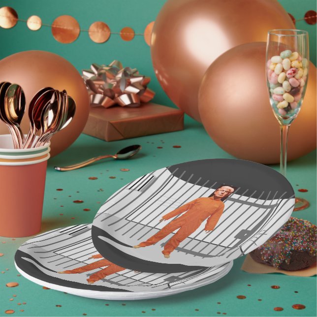 Prato De Papel Placa de papel da prisioneira de trump (Múltiplo)