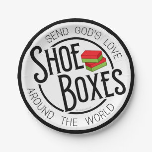 Prato De Papel Placa de papel da Vintage Shoebox