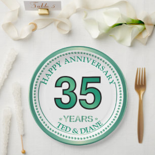Prato De Papel Placa de papel de 35 anos de Jade