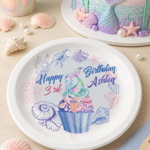 Prato De Papel Placa de Papel de Aniversário para Cupcake de Caud