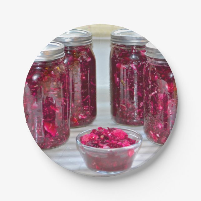 Prato De Papel Placa de Papel de Beterraba Cultivada (Frente)