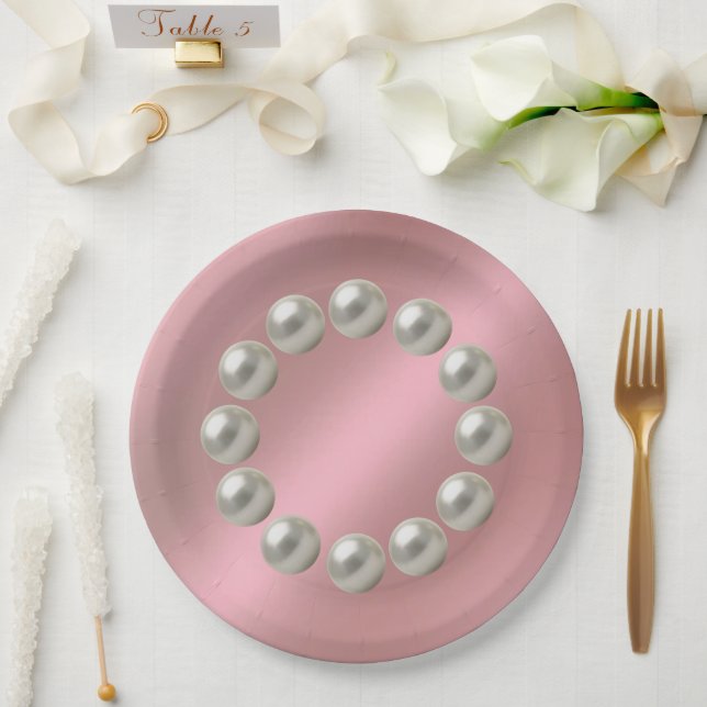 Prato De Papel Placa de Papel de Casamento (Casamento)