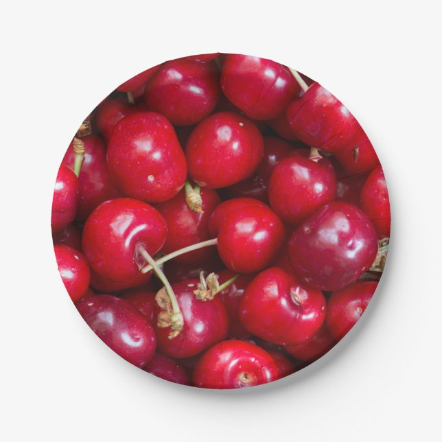 Prato De Papel Placa de papel de cereja doce (Frente)