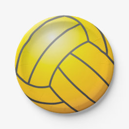 Prato De Papel Placa de papel de design da bola de polo de água d