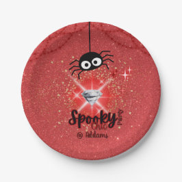 Prato De Papel Placa de Papel de Festa de Halloween Chic Spooky