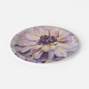 PRATO DE PAPEL PLACA DE PAPEL DE FLOR DAHLIA