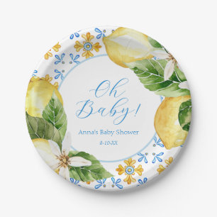 Prato De Papel Placa de papel de limão Vintage