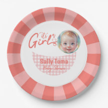 Placa de papel de menina