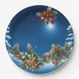 Prato De Papel Placa de Papel de Natal