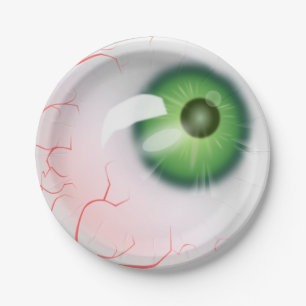 Prato De Papel Placa de Papel de Olho Halloween