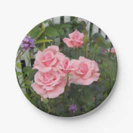 Prato De Papel Placa de papel de roscas rosa