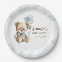 Placa de papel de urso de pelúcia aquosa para chá 
