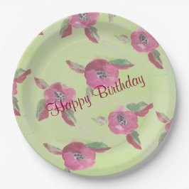 Prato De Papel Placa de papel Designer de Cores de Água de Grande