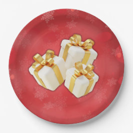 Prato De Papel Placa de papel do Natal