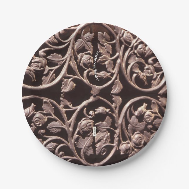 Prato De Papel Placa de papel do rico (Frente)