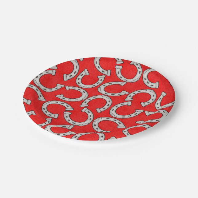 Prato De Papel Placa de papel do sapato de Cavalo do País (Inclinado)