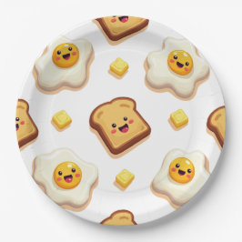 Prato De Papel Placa de papel do tema de Comida divertida