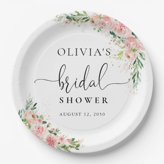 Prato De Papel Placa de papel Dourada para Chá de panela rosa-cla (Frente)