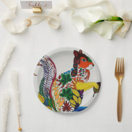 Prato De Papel Placa de papel esquilo